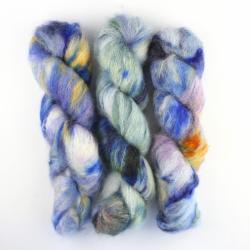 Cowgirl Blues Fluffy Mohair Gradient Håndfarvet Simply the Best