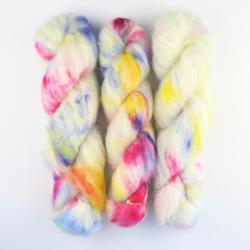 Cowgirl Blues Fluffy Mohair Gradient Håndfarvet Jabulani