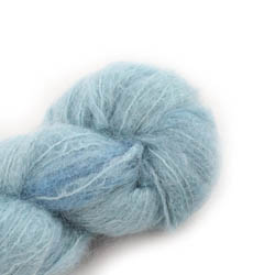 Cowgirl Blues Fluffy Mohair Solids Håndfarvet 37-Celadon