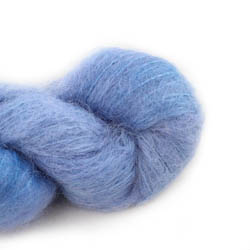 Cowgirl Blues Fluffy Mohair Solids Håndfarvet 16-Seagrass