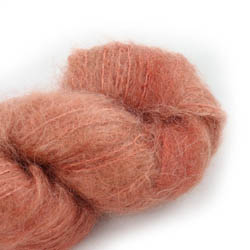 Cowgirl Blues Fluffy Mohair Solids Håndfarvet 31-Terracotta