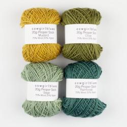 Cowgirl Blues Proper Sock mini solids 20g