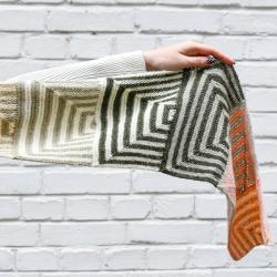 Poncho Pattern for a Soft, Stripe Knit • cowgirlblues