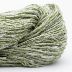 BC Garn Tussah Tweed discontinued colors on skein aqua-mix-medium