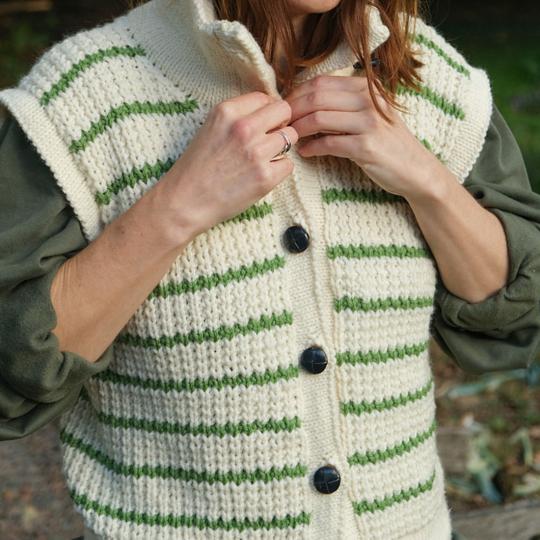 Kremke Soul Wool Pattern Betsey Vest französisch