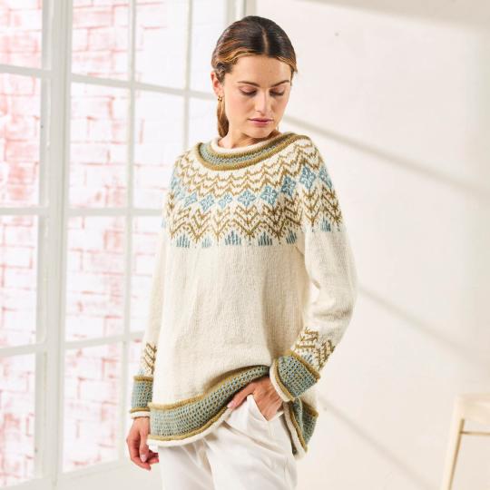 BC Garn Anleitung Pullover Solveig deutsch