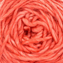 Cowgirl Blues Aran Single solid hand dyed discontinued Ruby Grapefruit