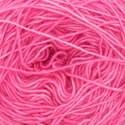 Cowgirl Blues Merino Single Lace solid Håndfarvet Hot Pink