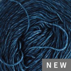 Cowgirl Blues Merino single lace solid Teint à la main Cape Storm